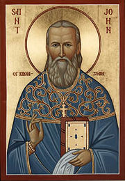 An icon of St. John of Kronstadt